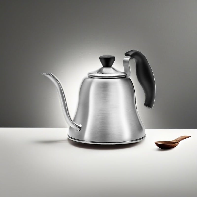 Chefbar Coffee Kettle for Stove Top Premium Gooseneck Kettle, Pour Over Coffee Tea Pot, Stovetop Teapot, Hot Water Heater for Camping, Home & Kitchen, Stainless Steel - Small 28oz, Brushed - Image 5